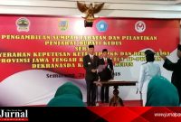 Gubernur Jawa Tengah lantik  Pejabat Bupati Kudus, sebelum dilantiknya Bupati Kudus terpilih hasil Pilkada Serentak 2018 (Foto : istimewa) 