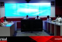 Bupati kudus Muhammad Tamzil terima kunjungan Persatuan Guru Seluruh Indonesia (PGSI) Banyumas di Common Center (Foto : Aik) 