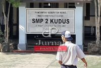 SMP Negeri 2 Kudus pada masa orientasi peserta didik tidak akan ada kekerasan maupun perundungan pada siswa baru (Foto:Aik)