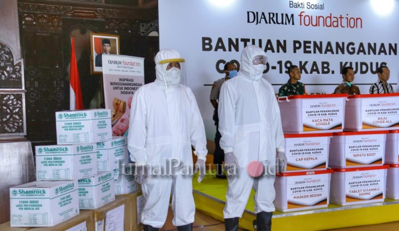Djarum Foundation sumbang APD ke gugus tugas Covid-19 Kabupaten Kudus senilai 1,5 Miliar (Foto:J02)