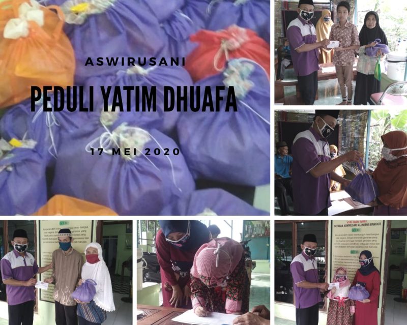 Program tahunan Yayasan Aswirusani berbagi sembako dan santunan anak Yatim (Foto:Istimewa)