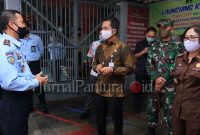 Rombongan Forkopimda Kudus kunjungi Rutan Kelas II B Kudus (Foto:J02)