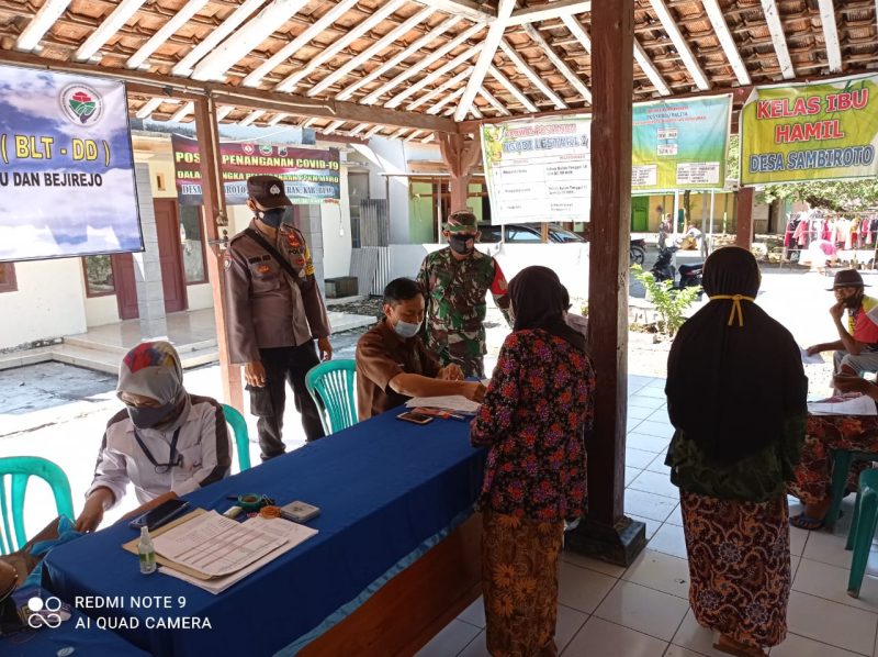 Pemantauan pembagian BLT DD (Foto:Istimewa)