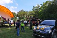 Tak berizin dan berpotensi menimbulkan kerumunan, Pentas Barongan dibubarkan (Foto:Istimewa)