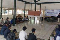 Iptu Subkan Kanit Keamanan Satintelkam Polres Kudus di hadapan kader PMII (Foto:Istimewa) 