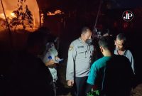 Kebakaran gudang tebu di Masin, Kandangmas, Dawe, Kudus (Foto:Istimewa)