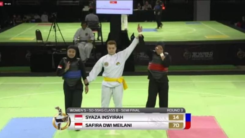 Safira Dwi Melani usai pertandingan (Foto:Istimewa) 