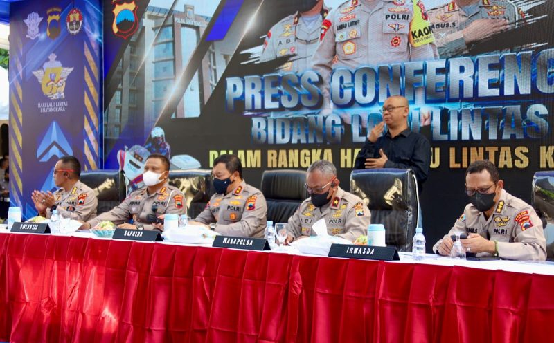 Konfrensi Pres Bidang Lalu Lintas Polda Jateng (Foto:Istimewa) 