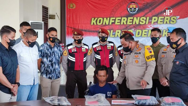Pelaku pembunuhan pengamen di Demak (Foto:Istimewa) 
