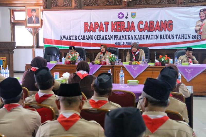 Rapat Kerja Cabang (Rakercab) Tahun 2023 di Ruang Pertemuan Lantai 4 Gedung A Setda Kudus. (Foto:Istimewa)