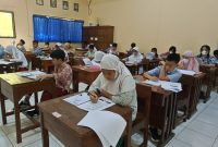 Olimpiade Matematika, IPA, dan IPS di SMP 1 Kudus. (Foto:J05)