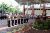 Serah terima jabatan Waka Polres Kudus, Kapolsek Mejobo, Kapolsek Jekulo, Kapolsek Jati dan Kapolsek Kudus Kota. (Foto:Istimewa)