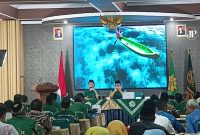 Ketua PDM Kudus periode 2015-2022 Ahmad Hilal Majdi membuka Musypimda IV Muhamadiyah Kudus di UMKU (Foto:J02) 