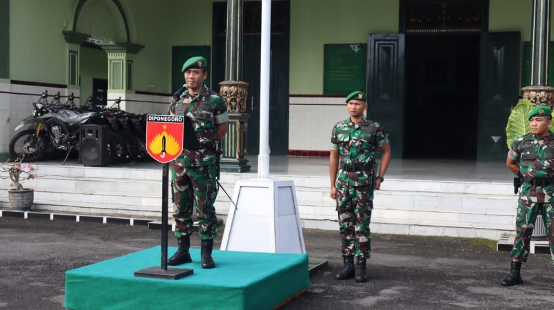 Danrem Makutarama saat pimpin Apel Kesiapan (Foto:Istimewa) 