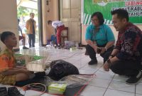 Loma Seni Kriya pada ajang FLS2N SD tingkat Kabupaten Kudus di SMP Negeri 1 Kudus. (Foto:J05)