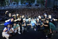 Konser Selebrasi Dies Natalis ke-43 Universitas Muria Kudus (UMK) di lapangan basket UMK, Rabu (26/07/2023). (Foto:Istimewa)