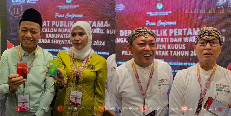 Paslon nomor urut 01 Sam'ani-Bellinda, Paslon nomor urut 02 Hartopo-Mawahib (Foto:JP) 