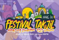 Festival Takjil Kampung Budaya Piji Wetan bakal digelar besuk Ahad 23/03. (Foto:istimewa) 