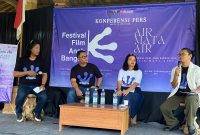 Konferensi Pers, Festival Film Anak Bangsa (FFAB) di Rumah Khalwat Balai Budaya Rejosari, Kecamatan Dawe, Kudus. (Foto: J05)