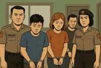 Ilustrasi tiga orang diamankan polisi (Foto:JP)
