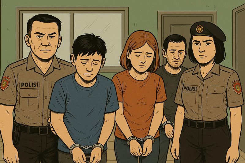 Ilustrasi tiga orang diamankan polisi (Foto:JP)