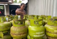 Pasokan elpiji 3 kg selama Nataru di Kabupaten Kudus. (Foto: J05)