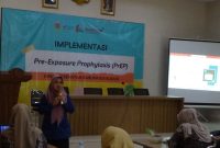 Pelatihan pencegahan HIV dengan PrEP yang digelar di Kudus, beberaa waktu lalu. (Foto: JP)