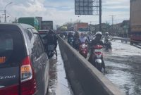 Banjir rob di Kawasan Sayung, Demak hingga Kaligawe, Semarang. (Foto: Istimewa)