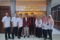 Dua Mahasiswa UIN Sunan Kudus yang mengikuti PPL Terintegrasi KKL di Bappeda Jateng (Foto:Istimewa)