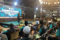 Yusuf Chudlori, Ketua DPW PKB Jateng saat memberikan arahan di Pendapa Kudus (Foto:Jp)