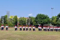 Sebanyak 64 calon Pasukan Pengibar Bendera Pusaka (Paskibraka) Kabupaten Kudus mulai menjalani pemusatan latihan pada Senin, 28/7/2025. (Foto: JP)