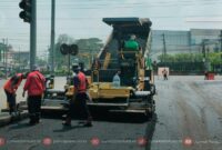 Perbaikan ruas jalan di Kudus (Foto:JP)