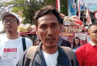 Korlap Donasi Aksi dari Aliansi Masyarakat Pati Bersatu, Teguh Istiyanto (Foto:Ist)