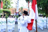 Pengukuhan Paskibraka Kabupaten Kudus pada Jumat, 15 Agustus 2025. (Foto: Istimewa)