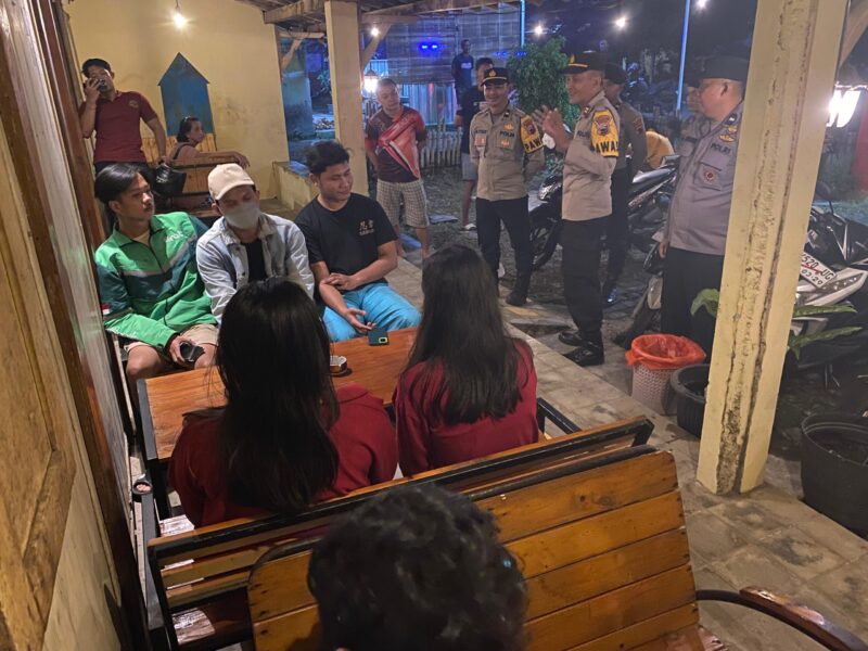 Patroli anggota kepolisian di Pati (Foto:ist)