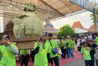 Tradisi Ampyang Maulid di Desa Loram Wetan, Kecamatan Jati, Kabupaten Kudus. (Foto:J05)