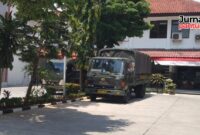 Kondisi gedung DPRD Kudus pada Senin, 1 September 2025. (J03/A01)