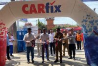 Peresmian Bengkel Carfix di Jalan AKBP Agil Kusumadya, Desa Jati Wetan, Kecamatan Jati, Kudus. (Foto: J05)