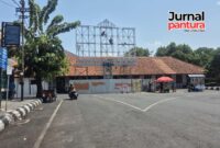 Videotron baru super besar berukuran 5x10 meter di pojok Simpang Tujuh Kudus (Foto:JP)