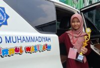 Devina Evelyn Utomo (SD Muhammadiyah Birrul Walidain Kudus) , Juara Harapan II lomba Tilawatil Qur'an Putri Mapsi Provinsi Jawa Tengah. (Foto: JP)