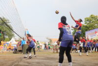 Suasana final DVC 2025 di lapangan voli SMA 2 Bae Kudus.