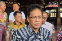 Menteri Keuangan RI, Purbaya Yudhi Sadewa saat datang ke Kudus pada Jumat, 3 Oktober 2025. (Foto; JP)
