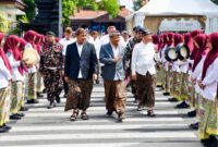 Gubernur-Wagub Jateng saat menghadiri apel puncak peringatan Hari Santri Nasional 2025 di Kabupaten Kudus pada Rabu, 22 Oktober 2025. (Foto: Istimewa)