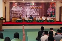 Peserta menyimak dengan seksama paparan materi dalam Seminar Hukum Pesantren Ramah Anak yang menjadi bagian dari rangkaian peringatan Hari Santri Nasional 2025 di Kudus. Foto: JP