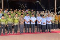 Pemkab Kudus secara resmi melepas 41 kafilah atau peserta Musabaqah Tilawatil Quran dan Hadist (MTQH) XXXI tingkat Provinsi Jawa Tengah. (Foto: J05) 