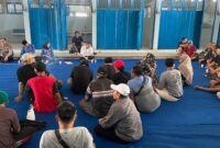 Sosialisasi pemilihan kios dan los pedagang di Pasar Saerah Kabupaten Kudus. (Foto: J05) 