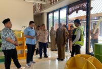 Komisi A DPRD Kudus melakukan sidak proyek pembangunan Gedung Perpustakaan Daerah (Perpusda). (Foto: J05)