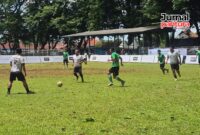 Pertandingan mini soccer dalam ajang FORGA ke-8 Jawa Tengah di Sport Center Sukun. (Foto: J02)
