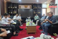 Audiensi Pasar Saerah dengan DPRD Kudus terkait relokasi pedagang sayur malam Pasar Bitingan. (Foto: J05)