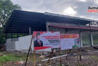 Pembangunan gedung operasional KDKMP di Desa Getaspejaten, Kecamatan Jati, Kabupaten Kudus. (Foto: J05) 